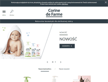 Tablet Screenshot of corinedefarme.pl