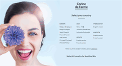 Desktop Screenshot of corinedefarme.com